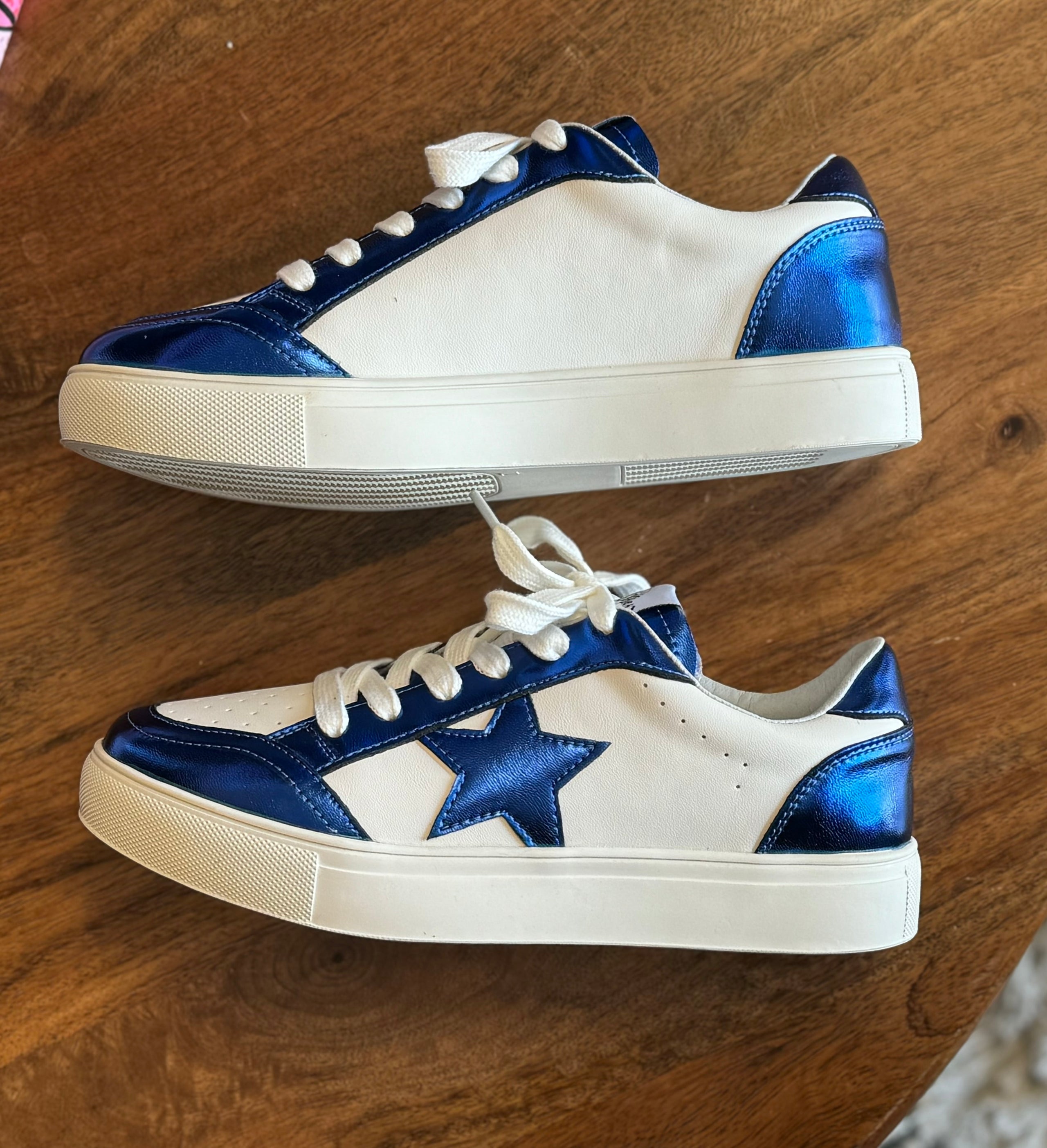 Royal blue tennis shoes on sale
